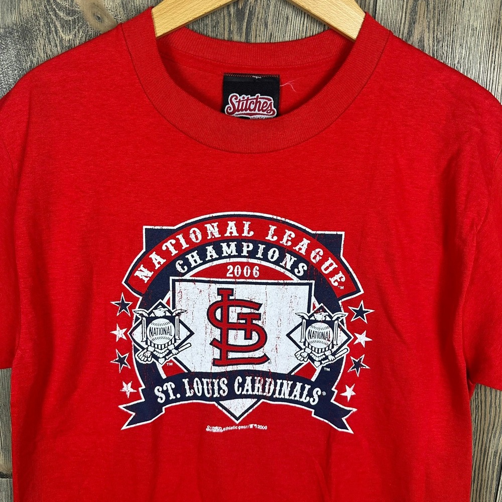 MLB St. Louis Cardinals 2006 National League Champions T-Shirt Men's M Stitches
